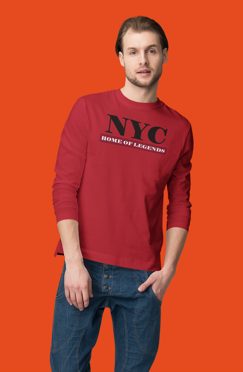  New York Long Sleeve T Shirt for Women and Mens NYC